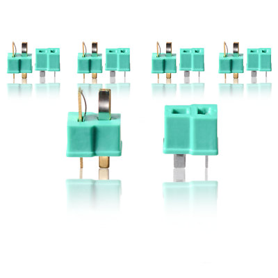 High Current T Connector T Male T Female Mini Green w DEANS 5 Pairs partCore