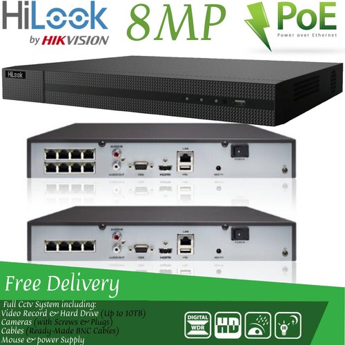 KIT DE CÁMARA DE AUDIO HIKVISION COLORVU POE SISTEMA DE CIRCUITO CERRADO DE TELEVISIÓN IP UHD 8MP NVR 5MP COLORVU - Imagen 14 de 28
