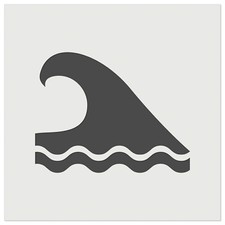 Ocean Surf Wave Beach Wall Cookie DIY Craft Reusable Stencil