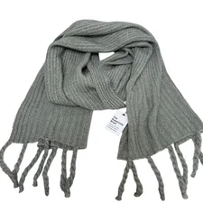SONOMA The Supercozy Scarf  Gray Soft Knit Blanket Scarf Womens NWT