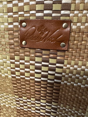 Patricia Nash Embossed Wicker Woven Toscano Khaki Tote P607342 - Picture 21 of 21