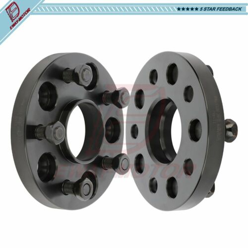 (2) 5x120 20mm Wheel Spacers 14x1.5 For Chevrolet Camaro SS Malibu Cadillac CTS - Photo 1 sur 12