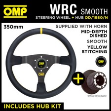 VW LUPO ALL / GTI 98- OMP WRC 350mm SMOOTH LEATHER STEERING WHEEL & HUB KIT!
