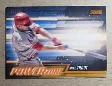 2018 Stadium Club Power Zone Orange Mike Trout /50 Los Angeles Angels
