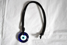 Evil Eye Protection Lucky Blue Glass Pendant Charm Cord Necklace Jewelry Unisex
