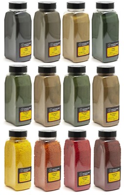Woodland Scenics Turf Ground Cover 57.7 in3 Shakers   Fine, Blended, or Coarse
