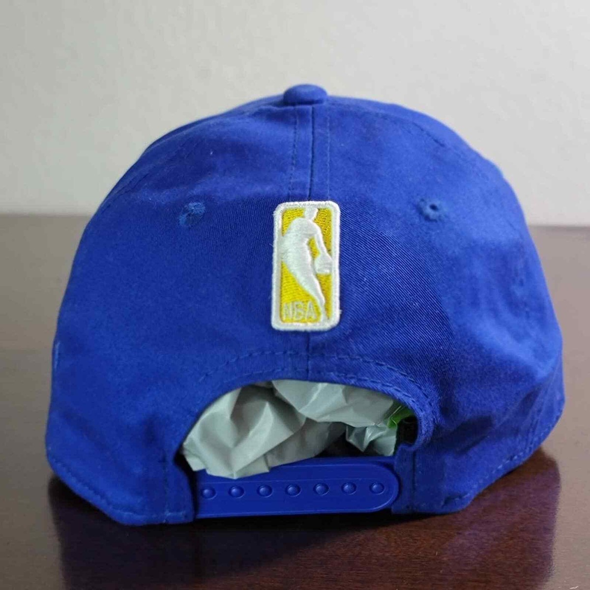New Era NBA Golden State Warriors Stretch Snapback Dad Hat Cap Blue Gold Curry Golden State Warriors Stephen Curry 9FIFTY Snapback Hat  main image 2