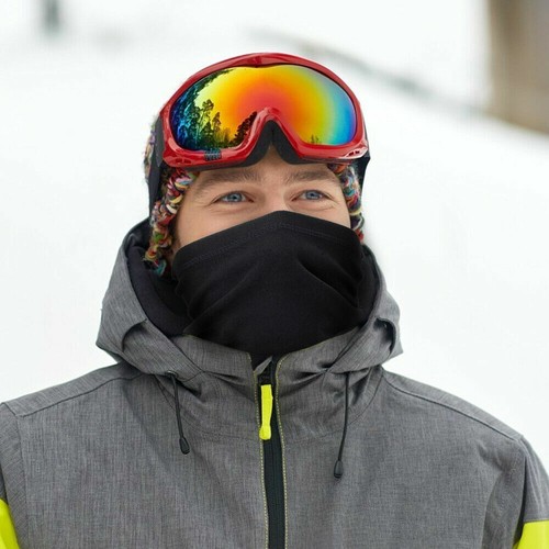 Winter Thermal Fleece Balaclava Neck Warm Windproof Skiing Neck Scarf Face Mask - Picture 6 of 22