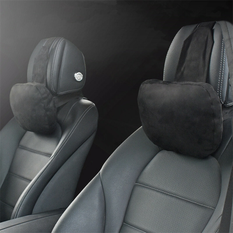 Car Headrest Neck Pillow Lumbar Support Pillow Car Seat Cushion For Mercedes Benz AMG A B C E S Class W204 W205 W212 W213 W176 - Foto 8