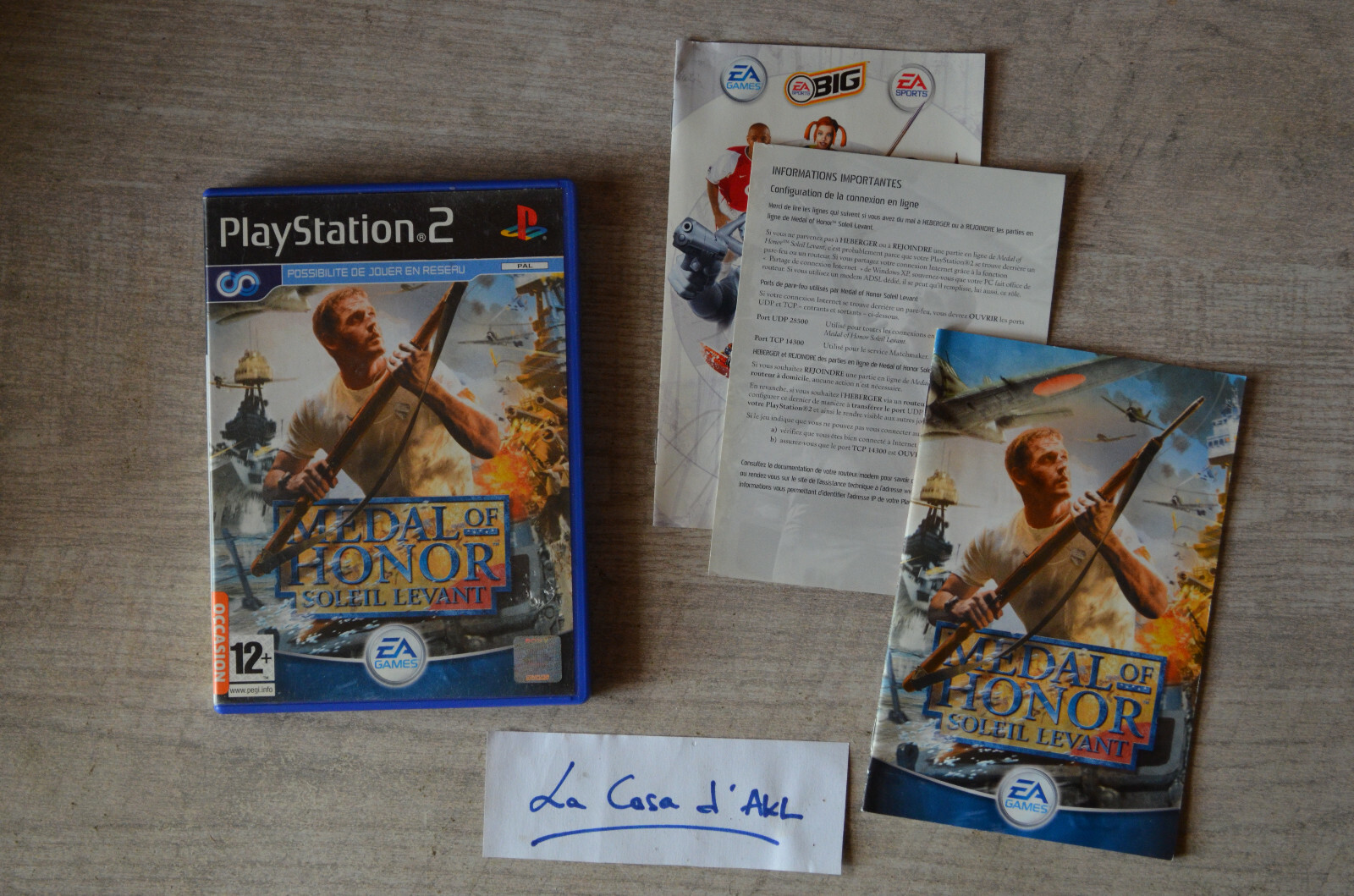 Medal of Honor Soleil Levant complet sur Playstation 2 - PS2 FR