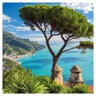 Wallario Garten Balkon Poster Zaun Sichtschutz wetterfest - Italienische Küste