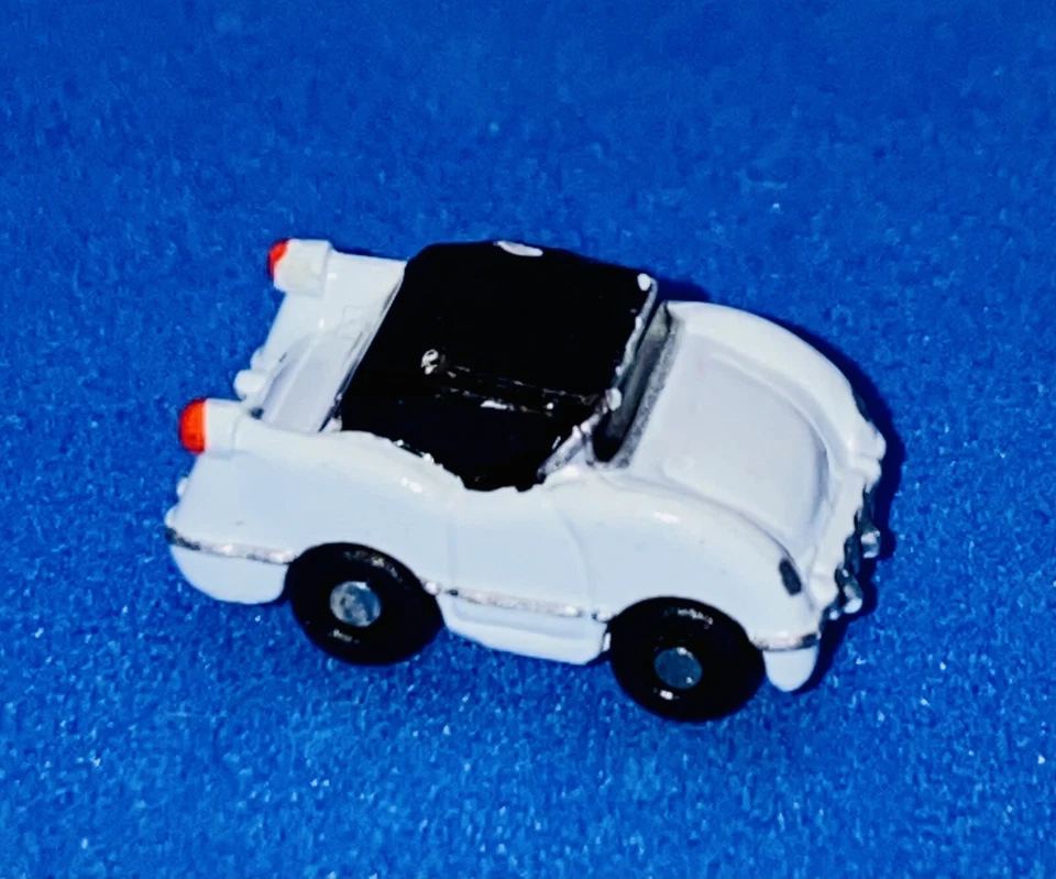 Micro Máquinas Ultrapequeñas Insiders Mini Blanco '55 Chevy Corvette RARO Galoob '90 Foto 3 de 4