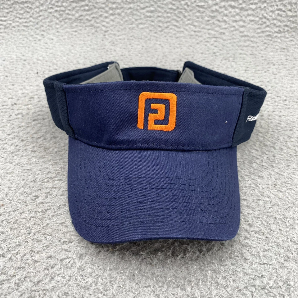 Footjoy FJ Visera Sombrero Gorra Correa Trasera Azul Naranja Golf Ajustable Exterior Unisex Foto 3 de 4