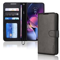 For Motorola Moto G54 5G Premium Flip Leather Wallet Magnetic Case Cover + Stand