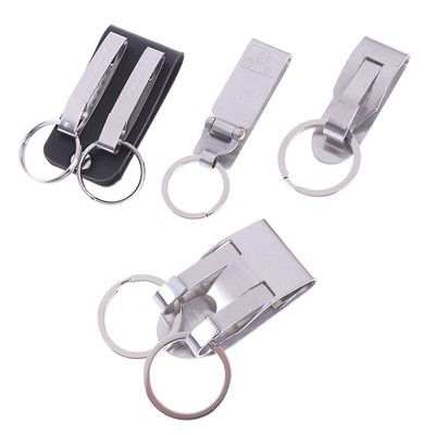 Stainless steel Quick release Keychain Belt Clip key snap holder ring