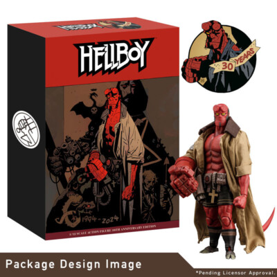 1/12 ヘルボーイ hellboy アクションフィギュア1000toys 1000toys Hellboy 1/12 SCALE ACTION FIGURE 30TH ANNIVERSARY EDITION