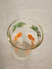 Vintage  Anchor hocking Juice   Glass Juice Cup with Oranges Only One