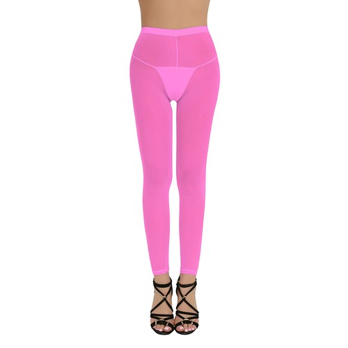 Damen Leggings High Rise Durchscheinend Weich Elastisch Lang Hose Yoga Sport Gym - Picture 16 of 165