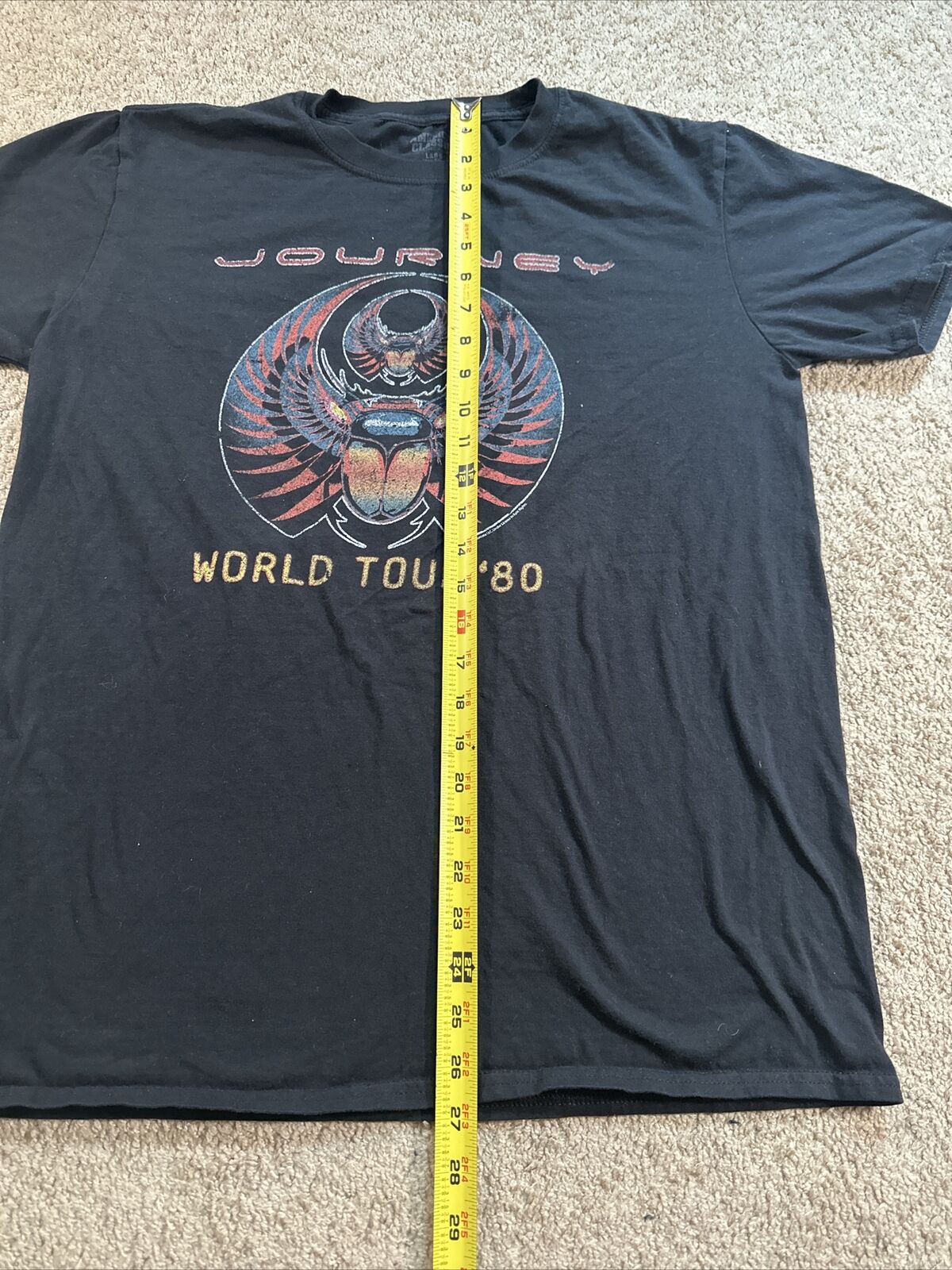 Journey Shirt Adult Large Black Captured World To… - image 6