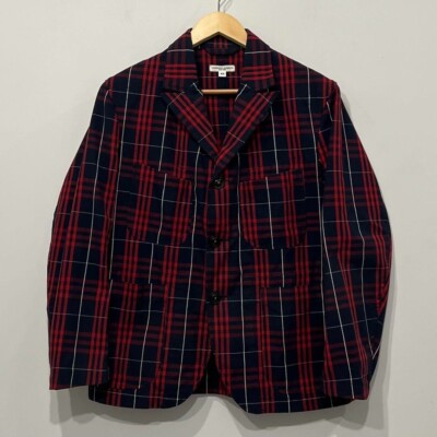 Engineered Garments Bedford Jacket Check Red Size: XS Made
