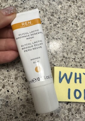 REN Clean Skincare  Glycol Lactic Radiance Renewal Mask .5oz/15mL MINI SZ SEALED