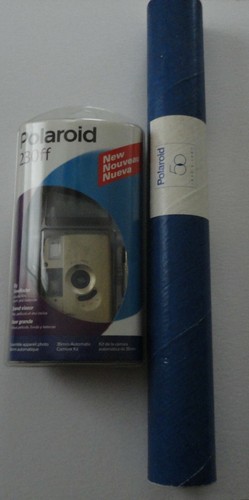 New Polaroid Co 230FF 35mm Film Camera 1987 50th Anniversary Double Sided Poster