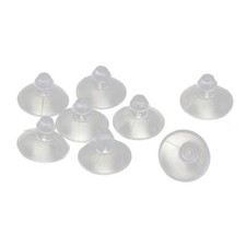 uxcell Rubber Home Desk Glass Transparent Anti-Collision Suction Cups Clear