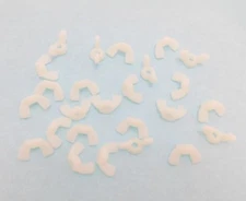 25 Pack 1/4-20 Nylon Wing Nuts - Off White(Natural Nylon Finish)   NWN-1420-W