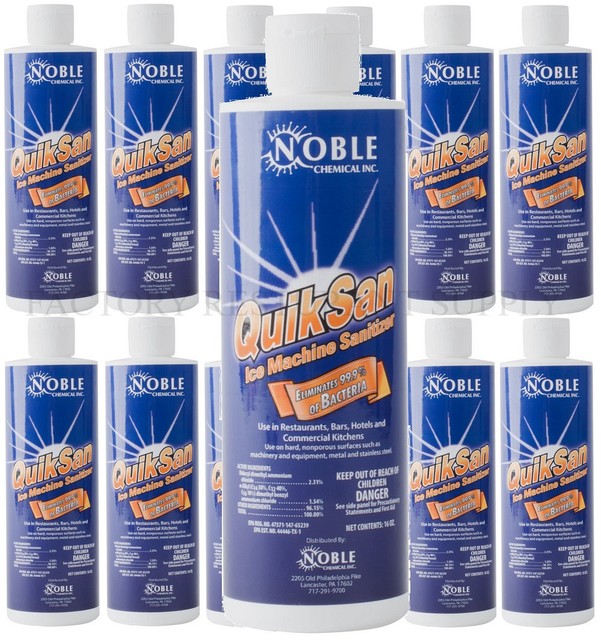 12 Pack Noble Ice Maker Machine Sanitizer Cleaner 16 Oz Chemical Commercial Case for sale online
