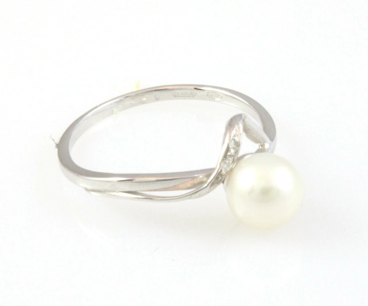 Ring Fogi By Gianni Carita aus Wei gold 18K Perle und Diamanten