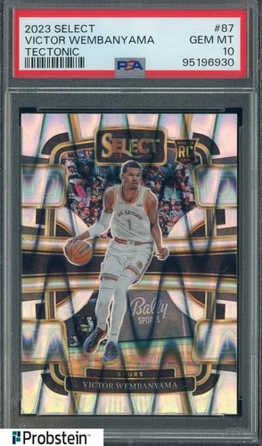 2023 Select Tectonic #87 Victor Wembanyama Spurs RC Rookie PSA 10 GEM MINT