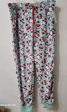 Womens Secret Treasures Fleece Pajama Pants Size L 12 14 Pinguins Elastic Waist