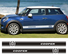 Fasce adesive Mini Cooper strisce fiancate laterali LOGO stripes VARI COLORI C2