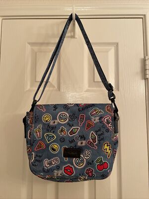 Iscream Girls Denim (looking) Status Bag. Super soft Vinyl