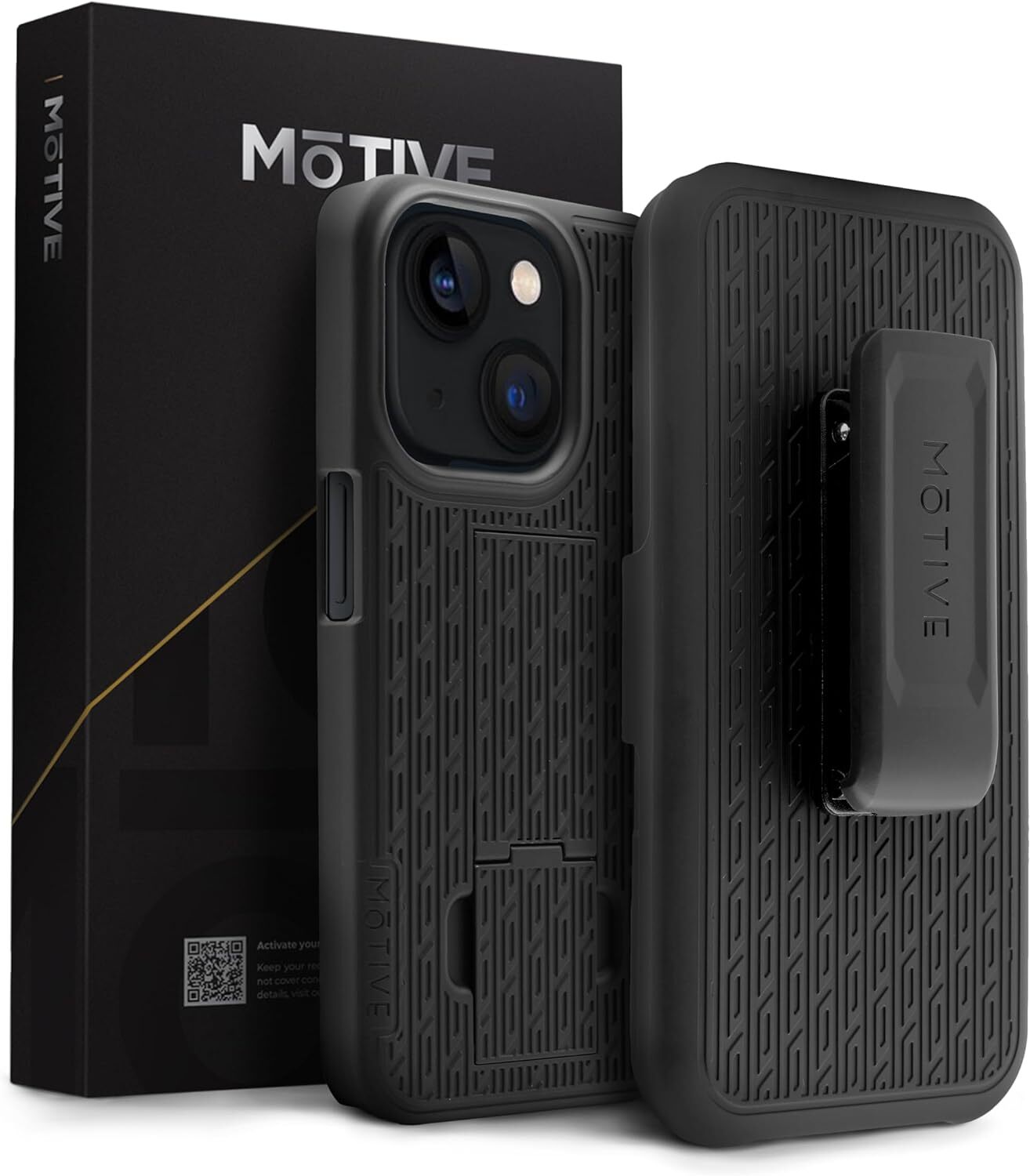 For iPhone 15 Case with Belt Clip Shell Holster Combo for Apple iPhone 15-image