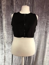 Lovely Plus Size Ladies Black Workout Tank Top Size 20 in Excellent Condition