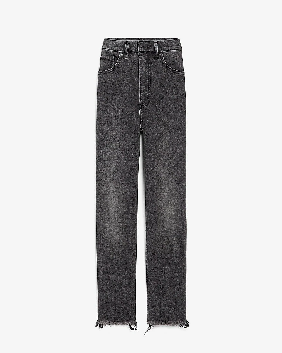 Express black high 2025 waisted jeans
