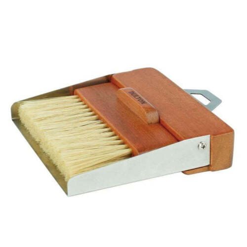 DULTON Mini Dustpan Brush Small Dust Pan and Hand Broom Mini Broom Silver Red - Picture 9 of 11