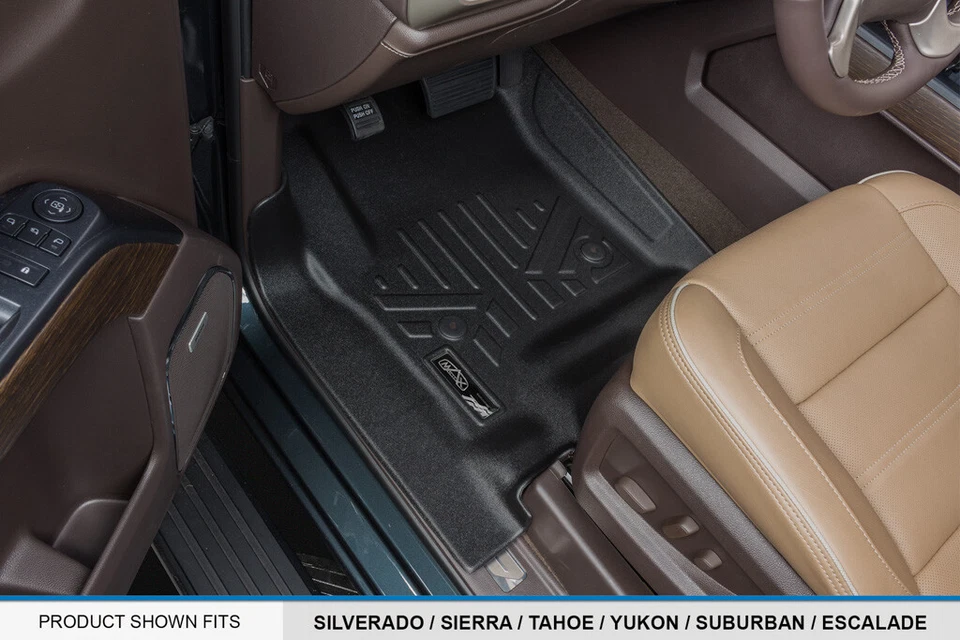 SMARTLINER Custom Fit Floor Mats 2 Row Liner 2015-2020 Chevrolet Tahoe Crew Cab - Изображение 2 из 4
