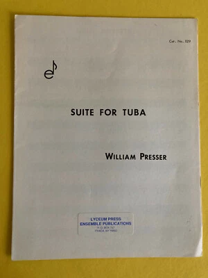 Suite pour tuba, William Presser, tuba solo - Photo 1/2