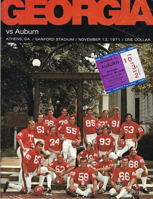 Tech Game Georgia Tech Watch Georgia Bulldogs Football 1971 11/13
