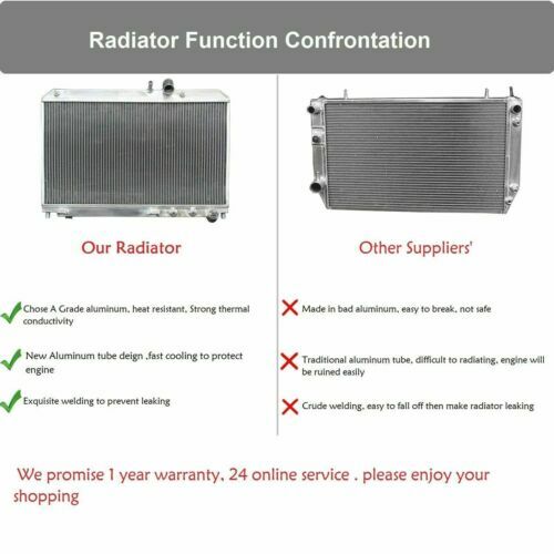 Fit Subaru Impreza Baja WRX Saab 9-2X 2.5L H4 2003-2007 Radiator & Fan Shroud AT - Bild 7 von 8