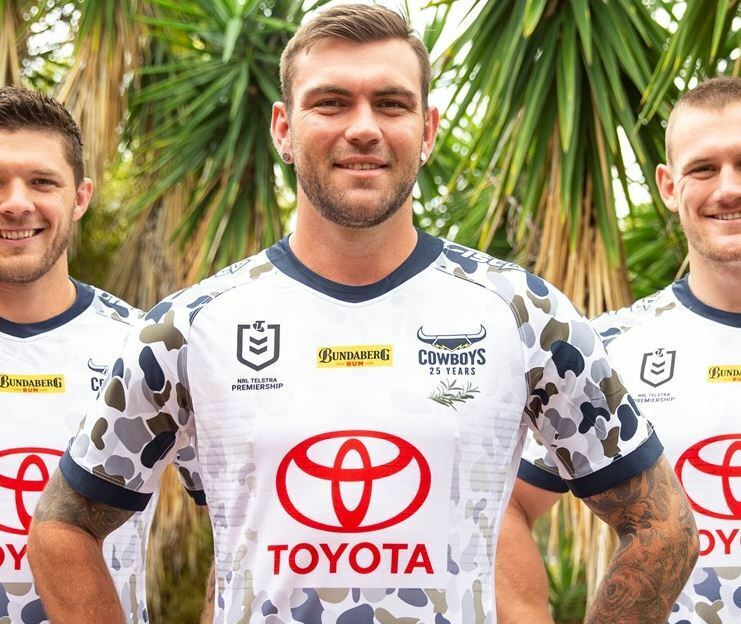 North Queensland Cowboys NRL ISC Defence Anzac Jersey Mens Sizes S