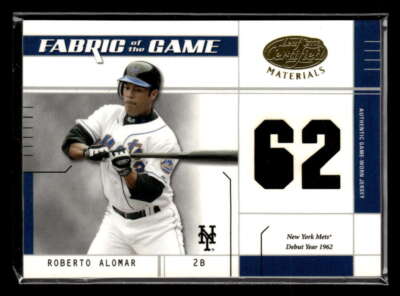 2003 Leaf Certified Roberto Alomar Fabric of The Game Dual Relic /62 FX1864