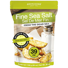 100 Natural Sea Salt from the Dead Sea, Fine Grain Table Salt, Large Bulk 2.43