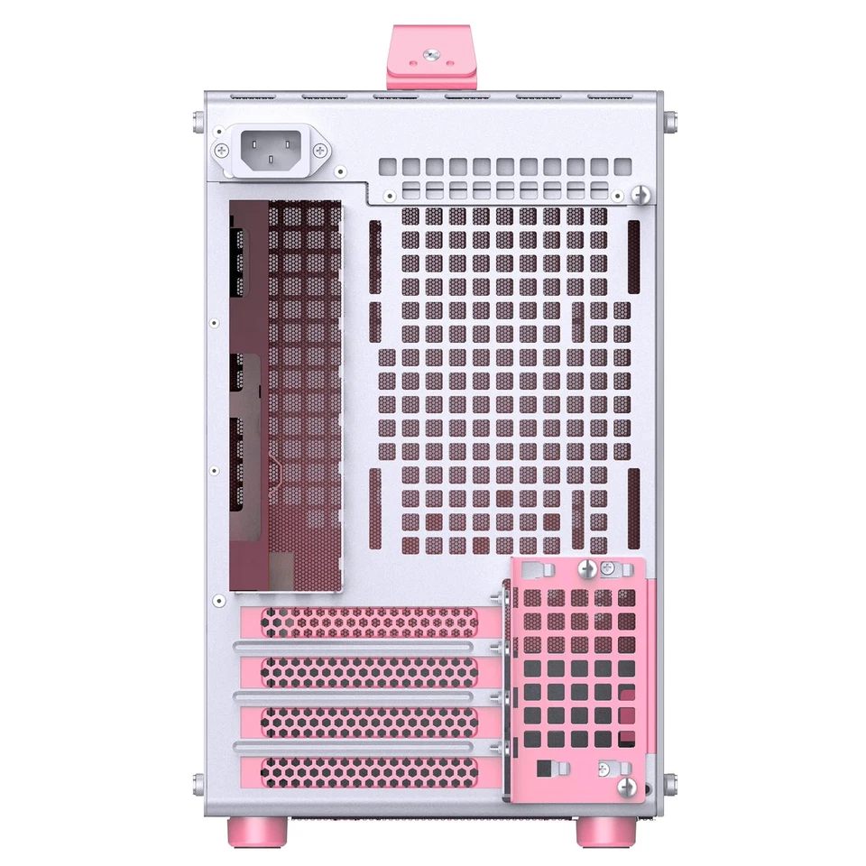 JONSBO/JONSPLUS Z20 Pink/White Micro-ATX Mini Tower Pc Case,with - Image 2 of 4