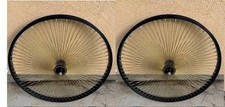 29 X 1.75 Bicycle Wheelset 144 Gold Spokes Rear Freewheel Cruiser Bmx Bikes