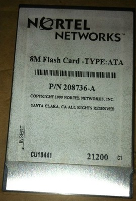4x Nortel 208736-A 8M ATA Flash Karten