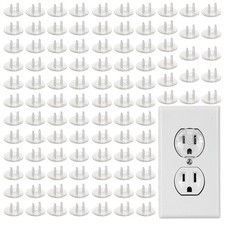 100 Pack Baby Safety Outlet Covers - Clear Childproof Plug Protectors for Home