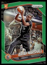 2025 Panini Prizm WNBA Green Prizms #47 Rayah Marshall RC